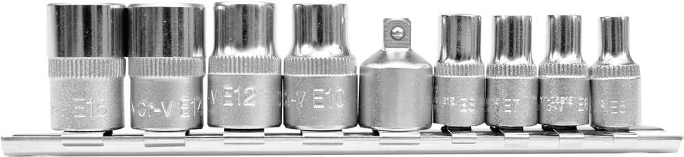YATO TORX veržliarakčiai 9 vnt. E5-E16, 0520