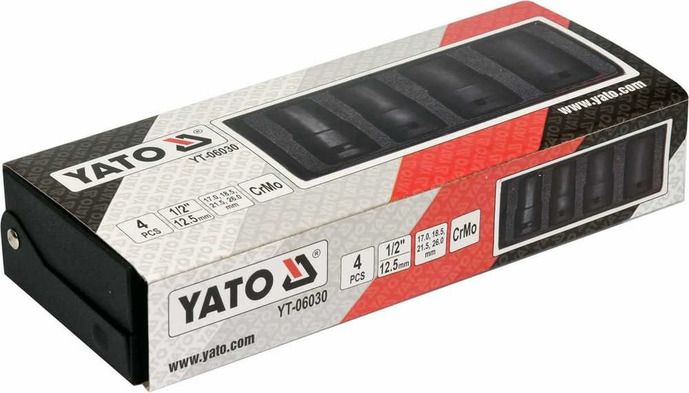 Yato Toya Sa Poland Galvučių rinkinys sugadintiems varžtams | ilgos | 17, 18.5, 21.5 ir 26 mm | 4 vnt. (YT-06030)