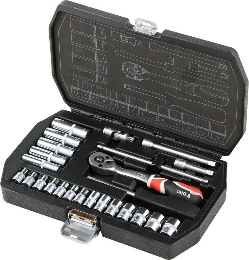 YATO Rinkinys KLUCZY 1/4" 25 vnt. 14461