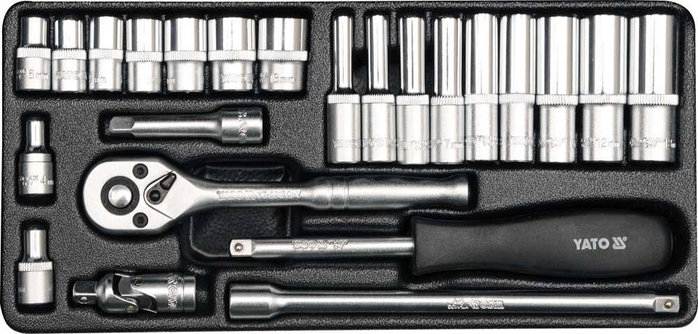YATO Rinkinys KLUCZY 1/4" 23 vnt. 14421