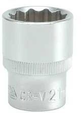 Toya Sa Poland YATO NASADKA DWUNASTOKĄTNA 1/2" KRÓTKA 21mm