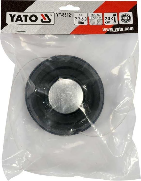 Pjovimo galvutė Yato YT-85121; M12 x 1,75L; 2,2 - 3,0 mm; su adapteriu
