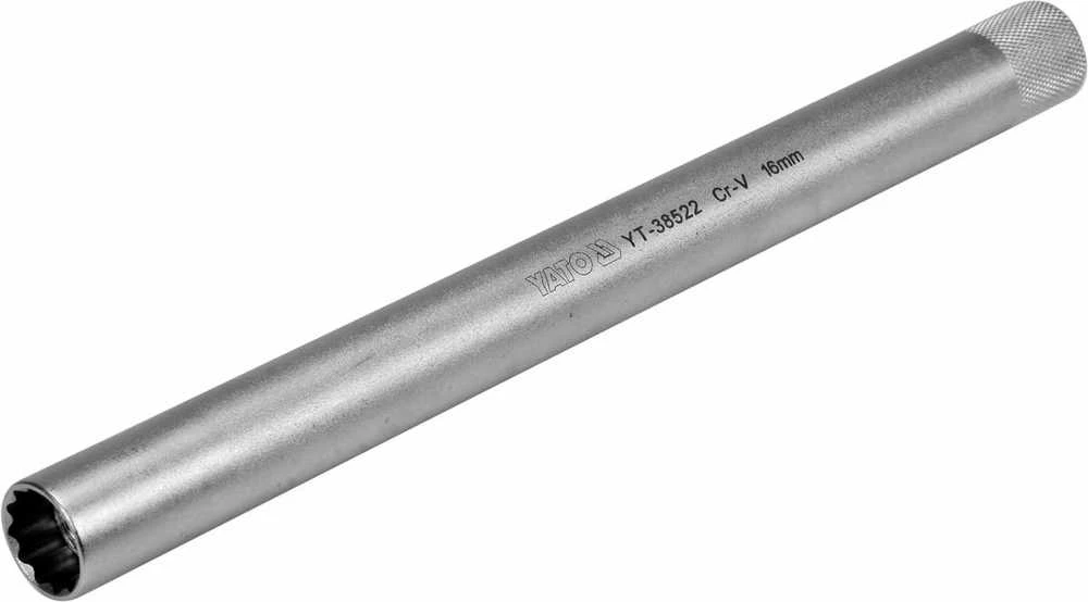Toya Sa Poland Galvutė žvakėms 12 kampų | ypač ilga | magnetinė | 10 mm (3/8") | 16 mm (YT-38522)