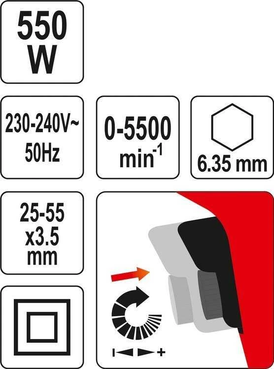 Toya Sa Poland YATO TINKLO ATSUKTUKAS 550W