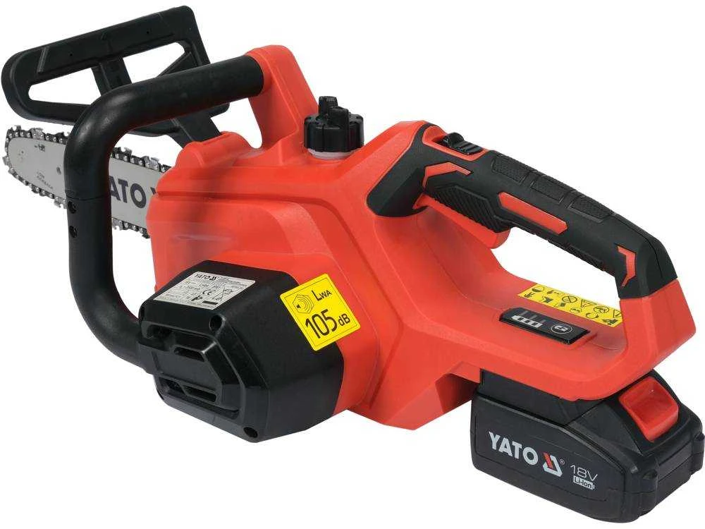 Yato Toya Sa Poland Grandininis pjūklas akumuliatorinis | 12" 18V + 4AH + kroviklis (YT-828137)