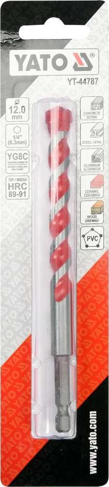 Grąžtas YATO grąžtai UNIWERSALNE HEX 12mm