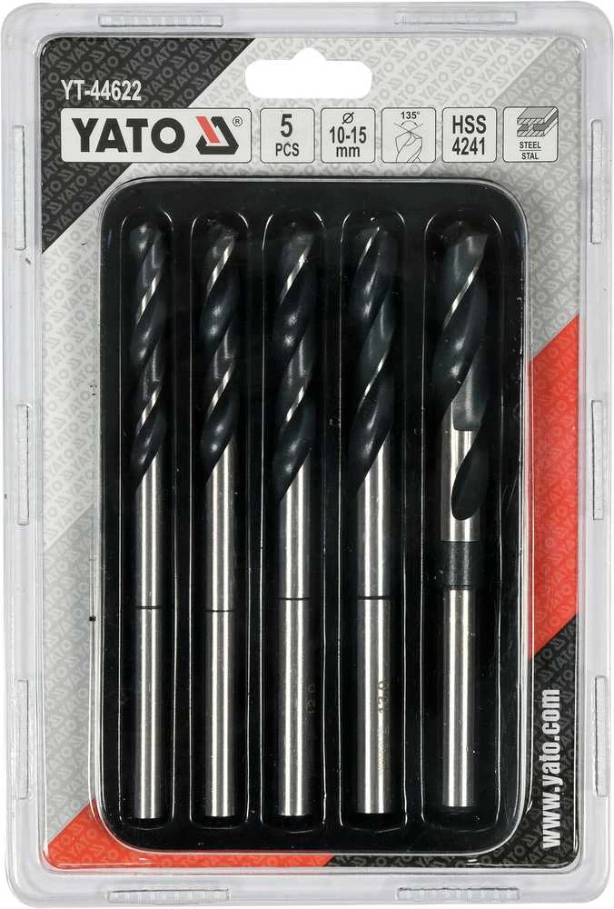 Grąžtas YATO KOMPLET grąžtų DO METALU 5szt 10-15mm