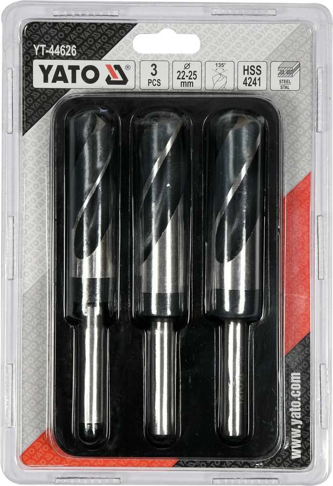 Grąžtas YATO KOMPLET grąžtų DO METALU 3 vnt. 22-25mm