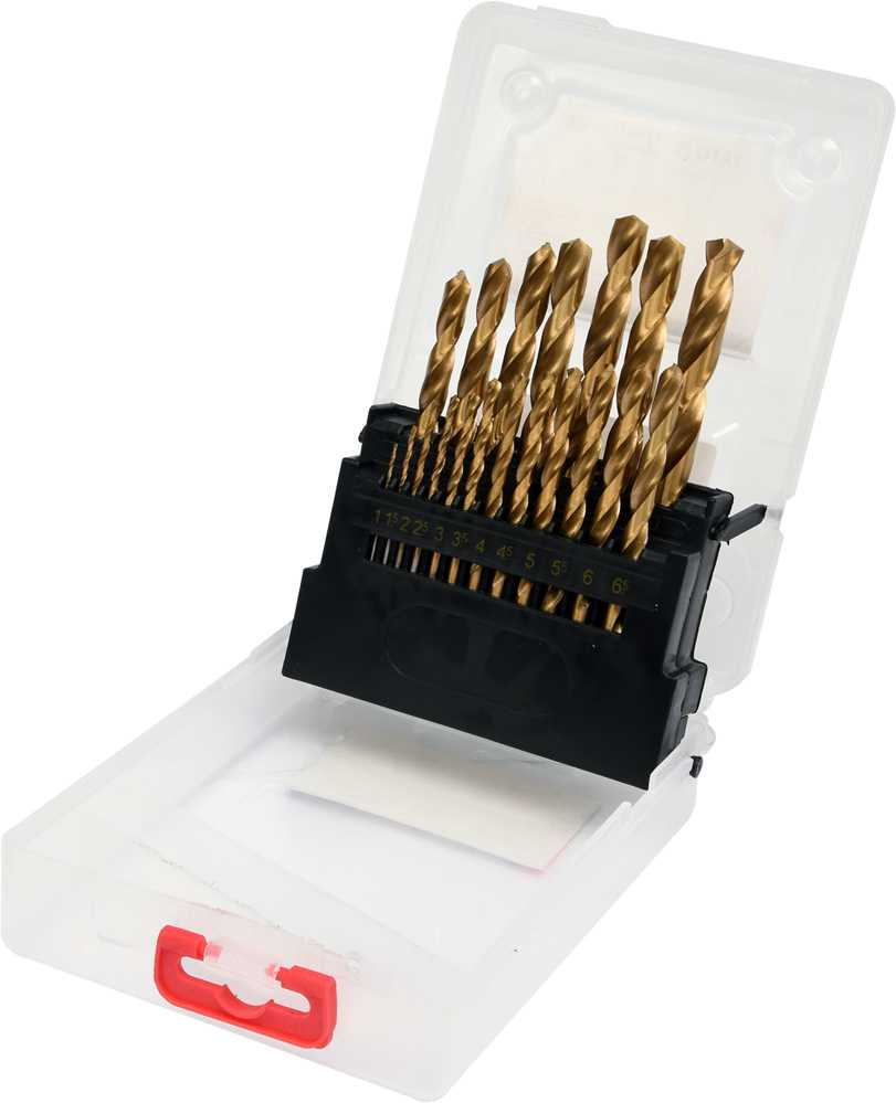 Grąžtas YATO GRĄŽŲ RINKINYS METALUI HSS-TiN 19 vnt. 1-10 mm.
