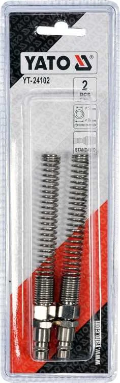Toya Sa Poland Greitos jungtys žarnai (kištukai) su spyruoklėmis 5x8 mm, 2 vnt. (YT-24102)