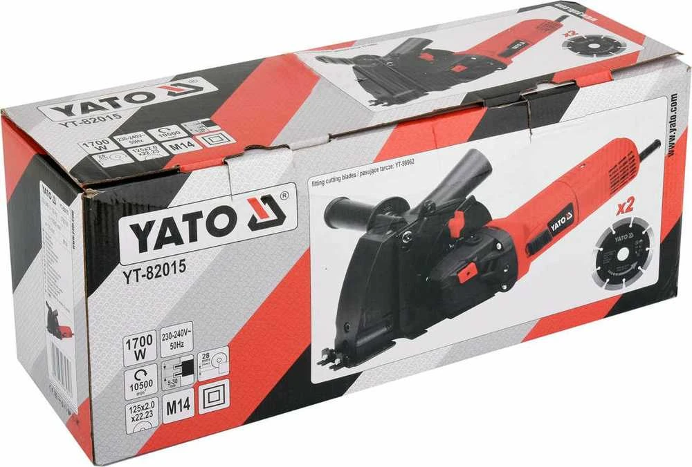 Yato griovelių freza 125mm 1700W, YT-82015