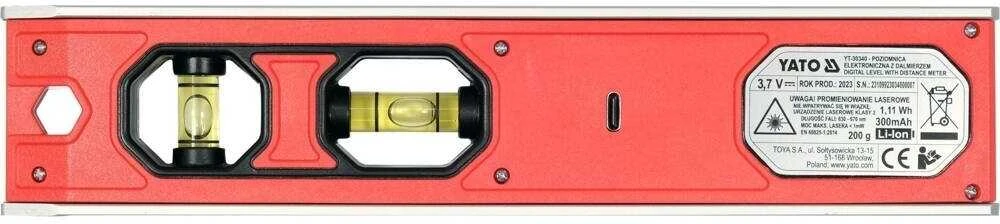 Yato Toya Sa Poland Gulsčiukas Torpedo | su atstumo matuokliu | Led (YT-30340)