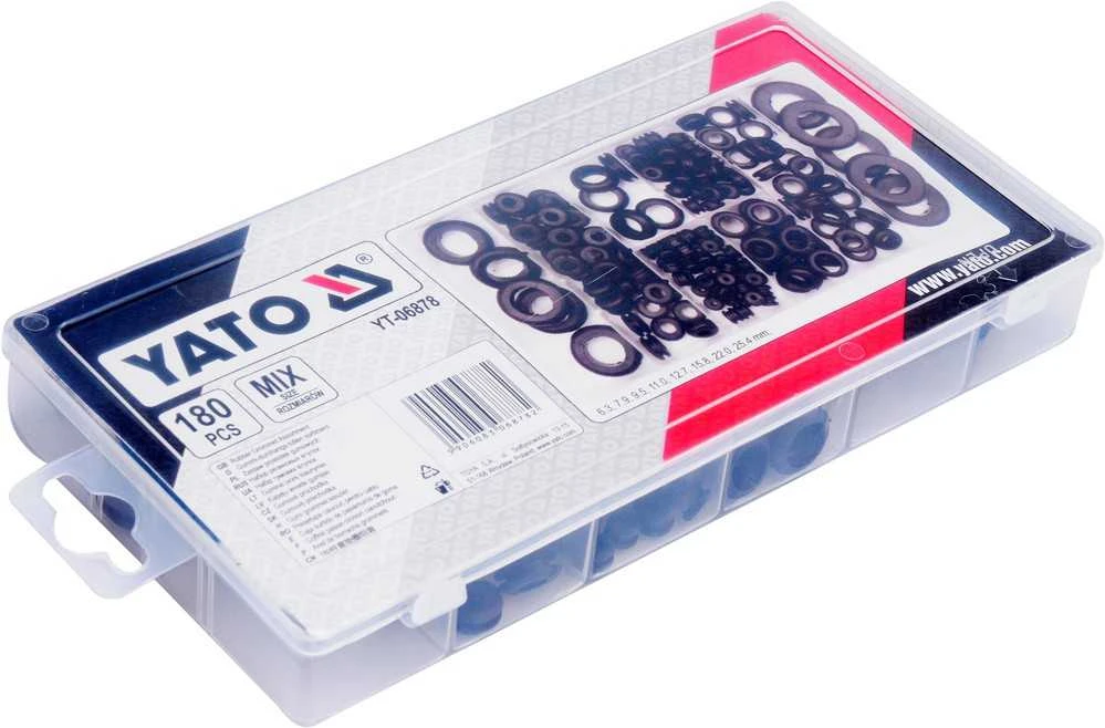 YATO GUMINĖS ŽIEDELĖS 180 vnt. MIŠINYS