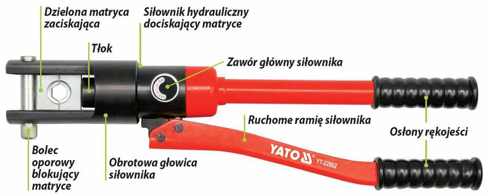 Toya Sa Poland YATO užspaudimo replės 16-300mm2 22862