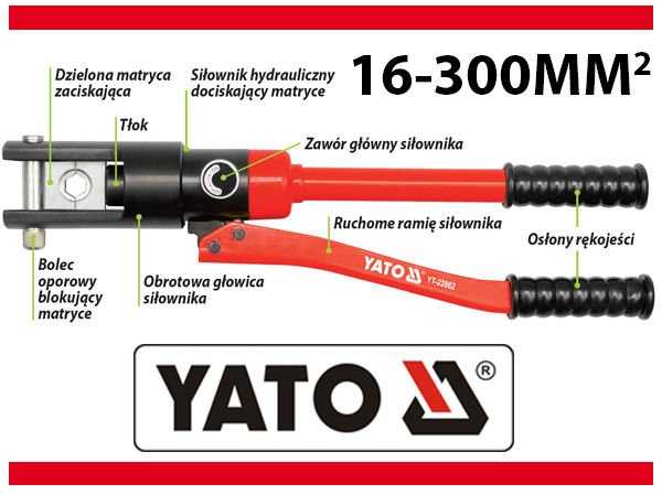 Toya Sa Poland YATO užspaudimo replės 16-300mm2 22862