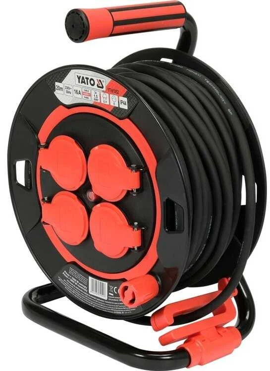 Ilgiklis vyniojamas ant ritės Yato YT-81052; 20 m; 3x1,5 mm²