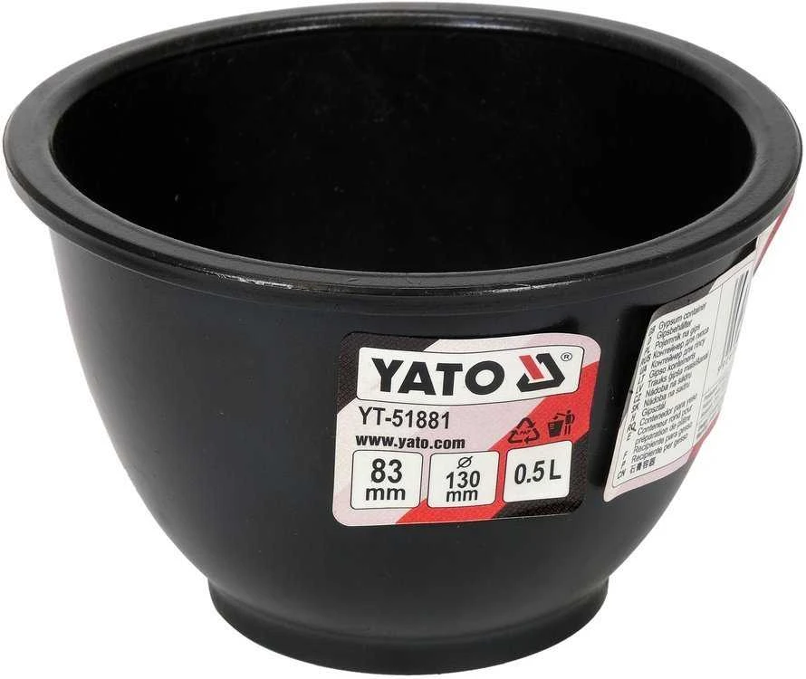 Yato Toya Sa Poland Indas / dubuo | konstrukcinis puodelis| guminis / lankstus gipsui | 0,5 l (YT-51881)