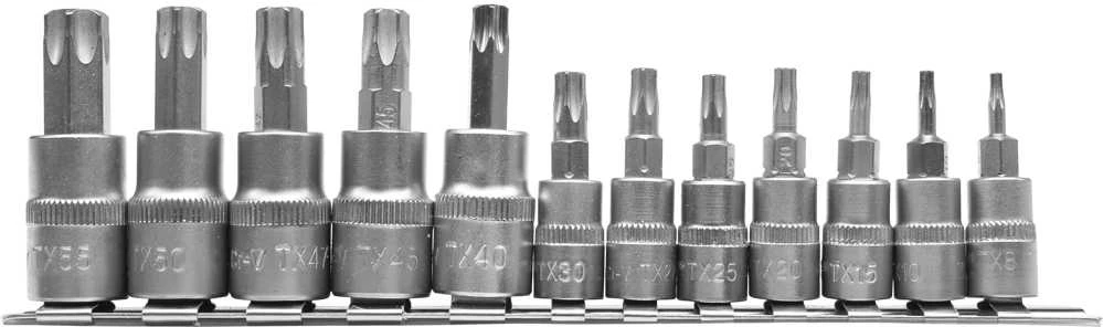 YATO Rinkinys KLUCZY TORX NA SZYNIE 12elem.
