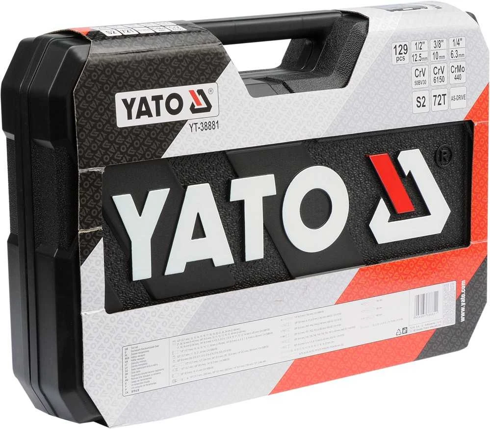 YATO Rinkinys NARZĘDZI 129 vnt. 1/2" / 3/8" / 1/4" XXL 38881