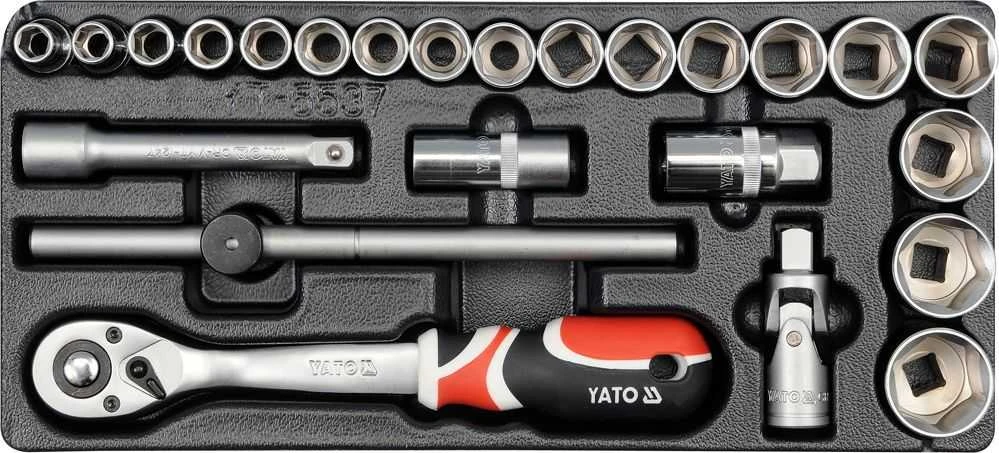 YATO STALČIO Įdėklas 1/2 "RAKTŲ RINKINYS 24 vnt. 5537