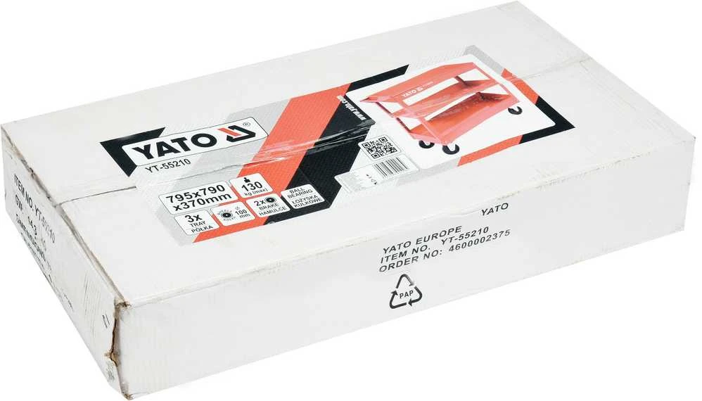 Yato YT-55210 Įrankių vėžimėlis su 3 stalčiais