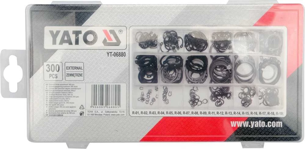 Yato Toya Sa Poland Išorinių žiedų rinkinys | 3-32 mm | 300 vnt. (YT-06880)