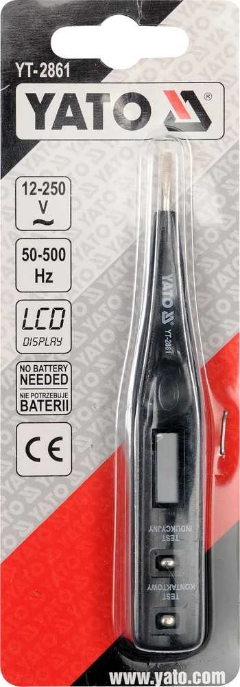 Yato Testeris įtampos skaitmeninis 12-250V LCD
