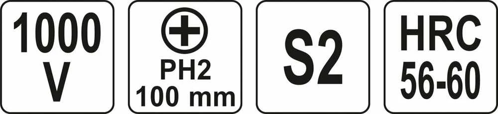 YATO IZOLIUOTAS ATSUKTUKAS PH2 x 100mm 2823