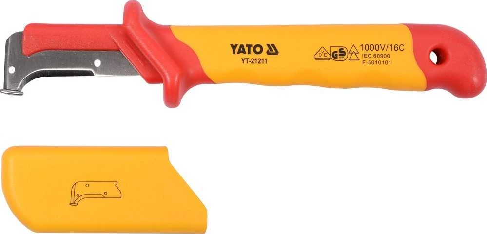 Yato izoliuotas peilis elektrikams VDE 38x155mm YT-21211