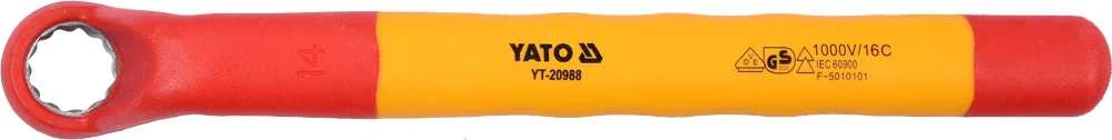 Toya Sa Poland Izoliuotas veržliaraktis elektrikui kilpinis 14mm VDE (YT-20988)