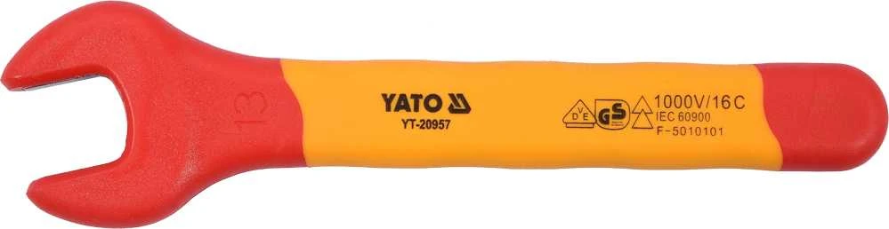 Toya Sa Poland Izoliuotas veržliaraktis elektrikui atviru galu 13mm VDE (YT-20957)