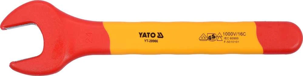 Toya Sa Poland Izoliuotas veržliaraktis elektrikui atviru galu 24mm VDE (YT-20966)