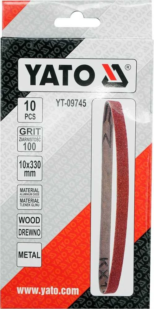 YATO PASY ŚCIERNE BEZKOŃCOWE 10 x 330mm P 100 /10vnt.