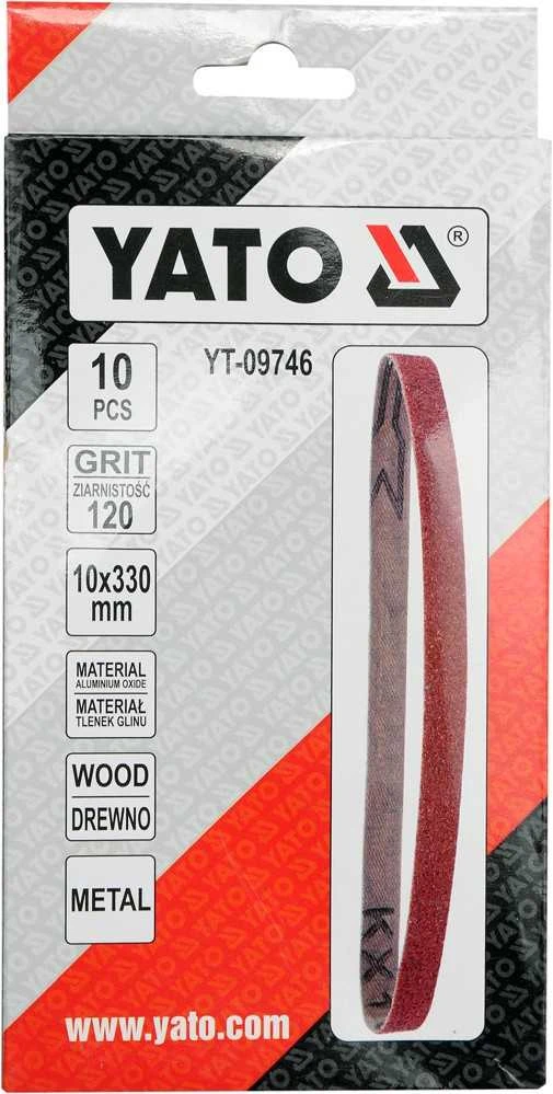 Toya Sa Poland YATO BELAIKIAI ŠLIFAVIMO JUOSTELĖS 10 x 330 mm P 120 /10 vnt.