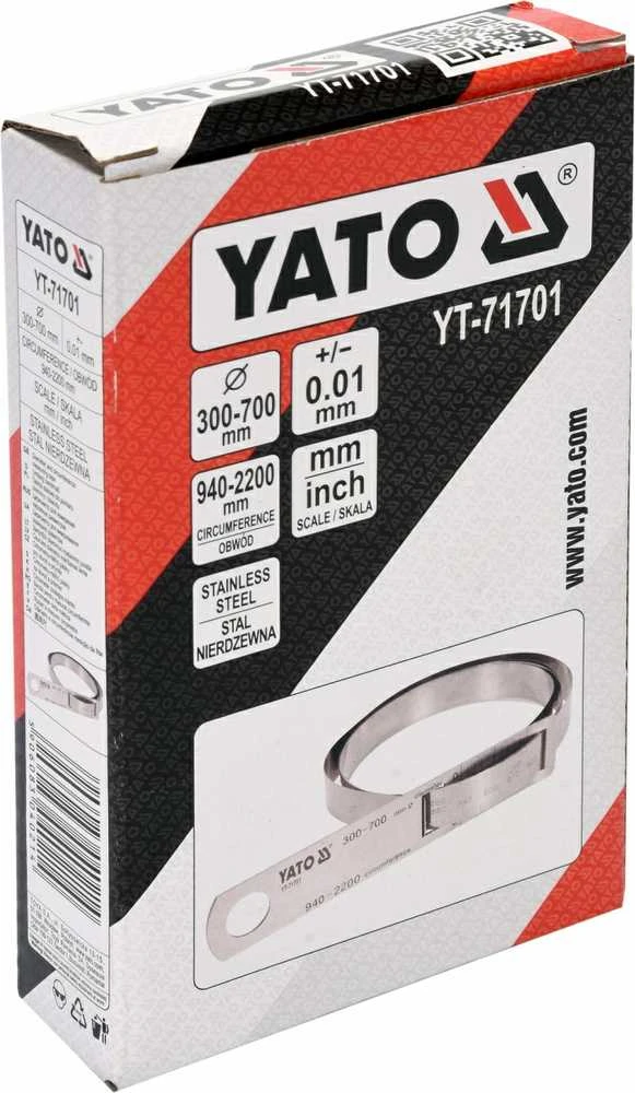 Toya Sa Poland Juostinis matavimo įrankis | diametrui ir perimetrui | maks. 940 / perimetras 2200 mm (YT-71701)