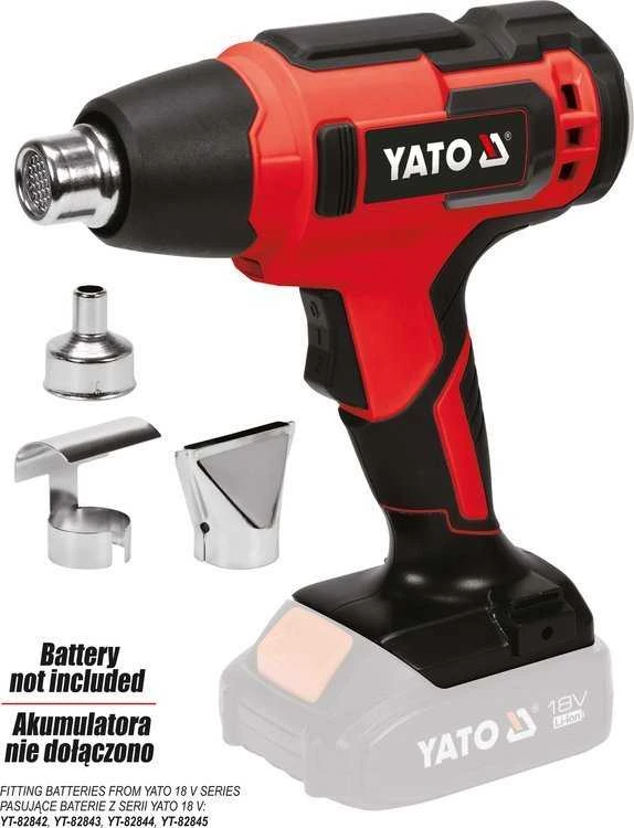 YATO ŠILDYMAS 18V℃550° II PAVAROS / BE AKUMULIATORIŲ IR ĮKROVIMO