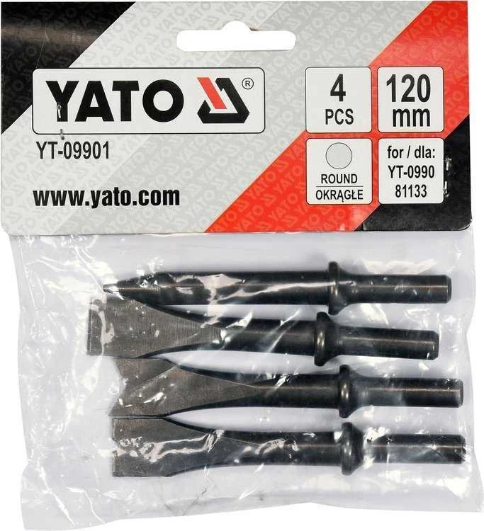 Yato Toya Sa Poland Kaltai pneumatiniams plaktukams | 4 vnt. (YT-09901)