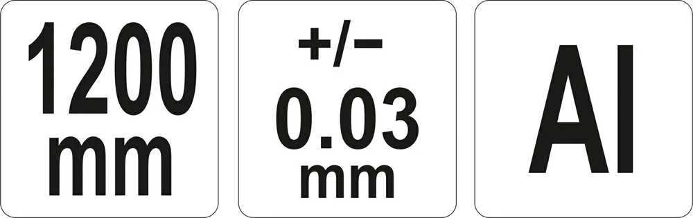 Reguliuojamas kampamatis gipskartoniui Yato YT-70855; 1200 mm