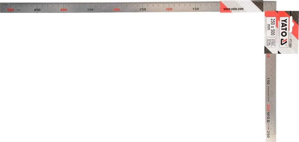 YATO KĄTOWNIK STALOWY INOX 250x500mm 7084