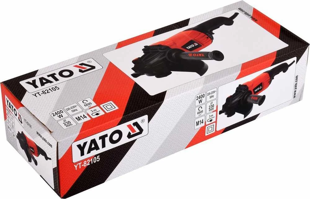 YATO kampinis šlifuoklis 230mm/2400W 82105