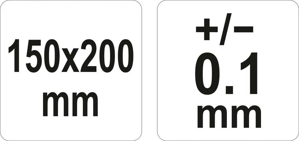 YATO kampamatis su liniuote 150x200mm YT-72141