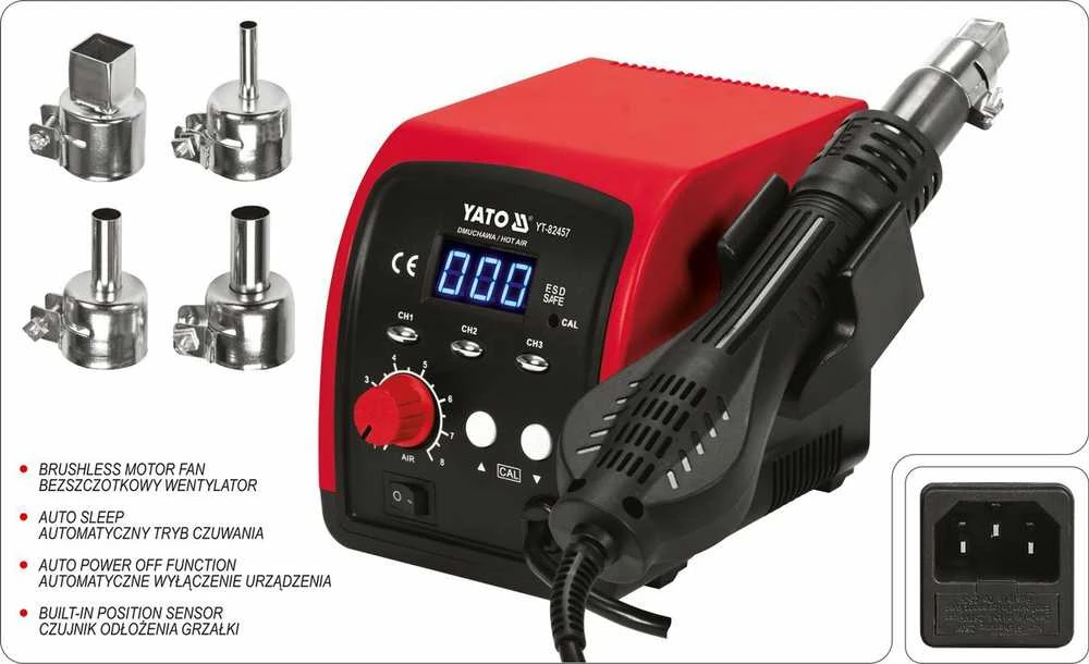 YATO PLASTIKŲ SUVIRINIMO MAŠINAS 750W