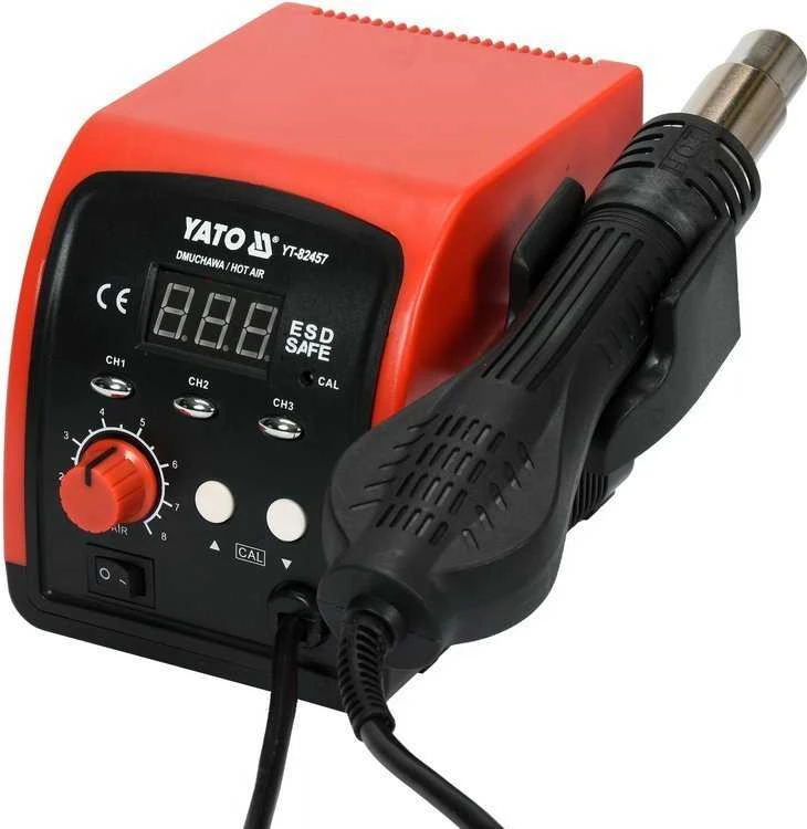 Litavimo karštu oru stotelė Yato YT-82457, 750  W, LED ekranas