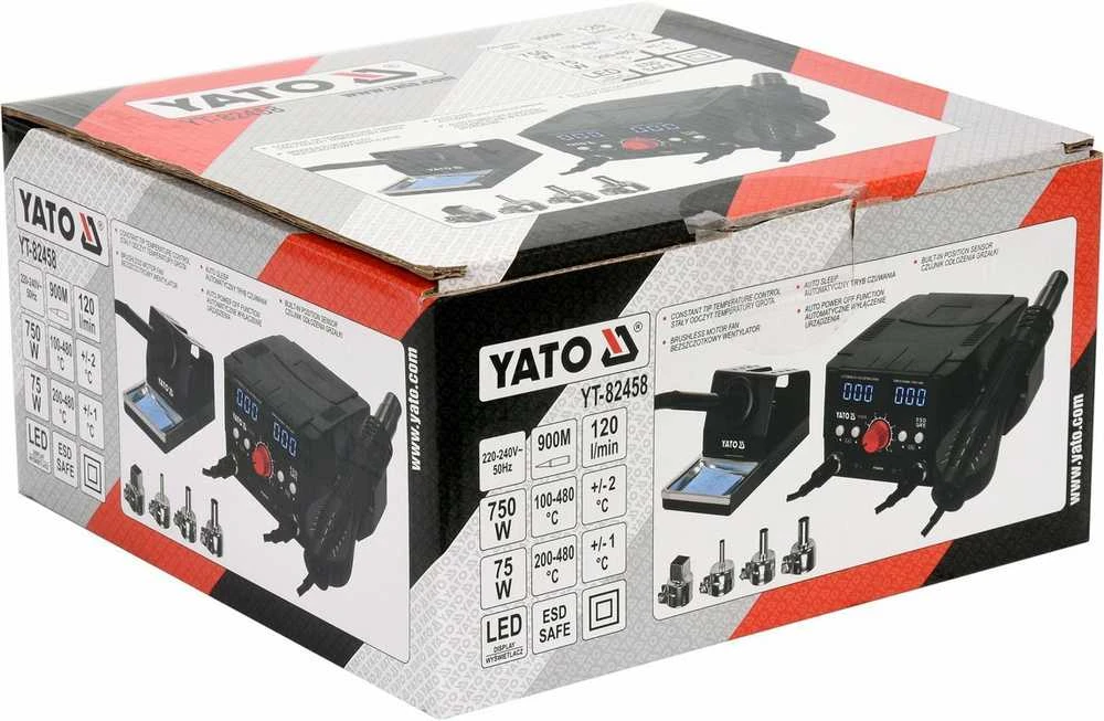 Litavimo stotis karšto oro ir antgalio pagrindu 2in1 Yato YT-82458 - 750W