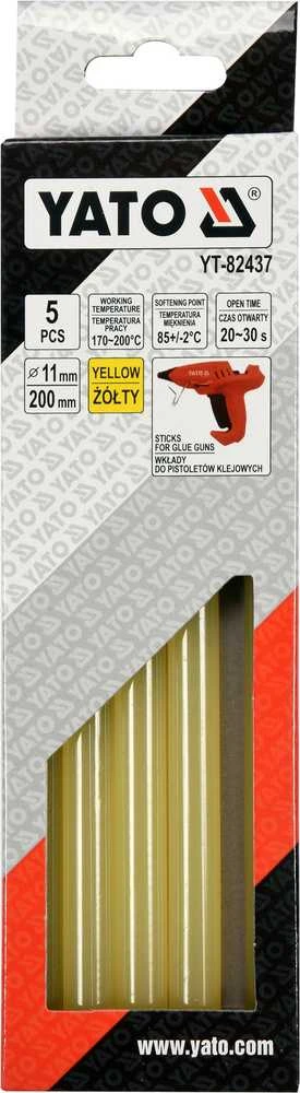 Toya Sa Poland YATO termokliju lazdelė 11,2x200 mm geltona 5 vnt.