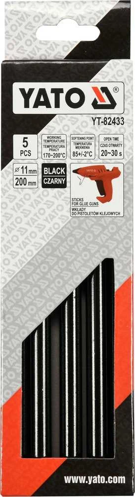 Toya Sa Poland Karštų klijų lazdelių rinkinys 11,2x200mm 5vnt. juodos (YT-82433)