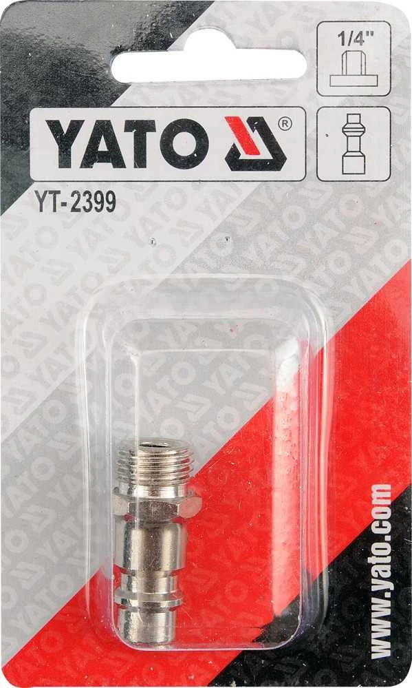 YATO SZYBKOZŁĄCZKA MĘSKA GWINT IŠORINIS 1/4" 2399