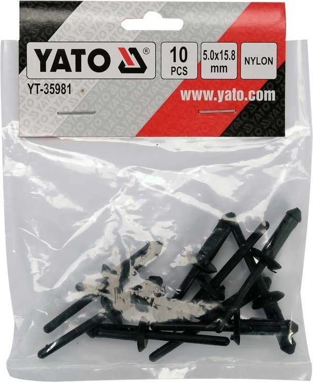 YATO NITY PLASTIKOWE 5.0x15.8mm /10vnt.