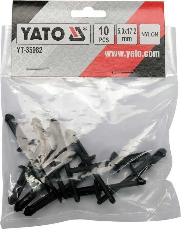 YATO NITY PLASTIKOWE 5.0x17.2mm /10vnt.