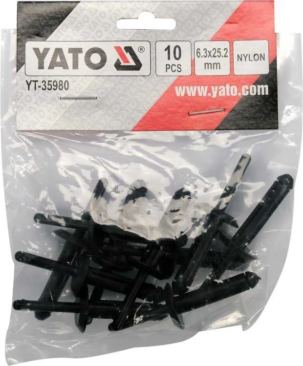 YATO NITY PLASTIKOWE 6.3x25.2mm /10vnt.